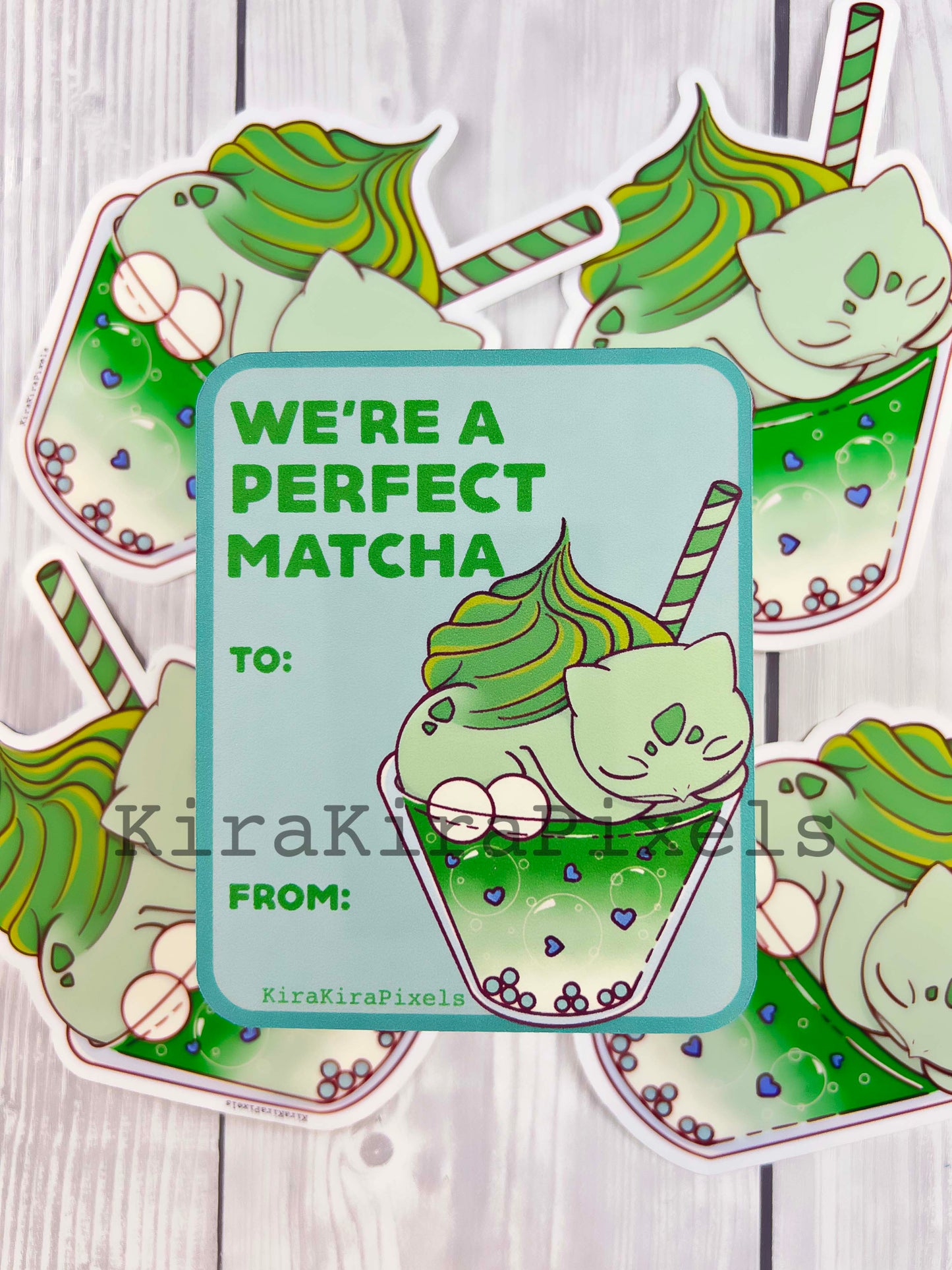 Pokemon Desserts Valentine's Day Cards. Kids School. Digital Cards.