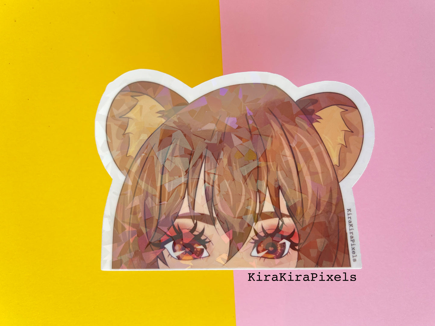 Raphtelia from "The Rising Of The Shield Hero" Peekaboo Holographic Sticker