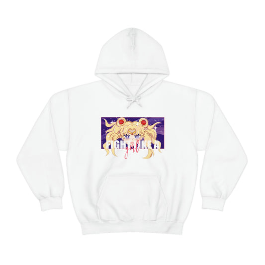 Sailor Moon, Fight like a girl white hoodie. In the name of the moon! 