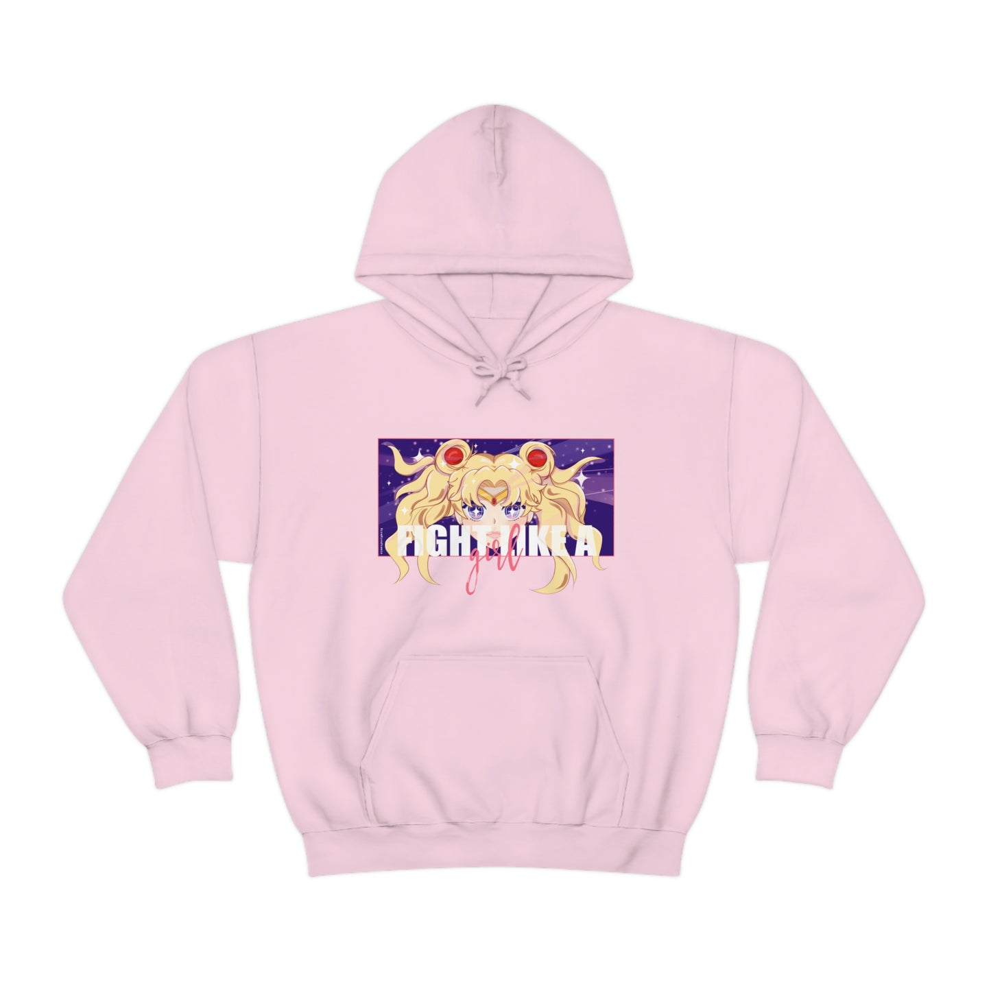 Sailor Moon, Fight like a girl pink hoodie. In the name of the moon!